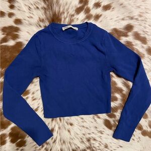 Zara Royal Blue Knit Top